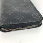 Louis Vuitton Wallet Zippy Vertical Monogram Eclipse Canvas Black — view 3