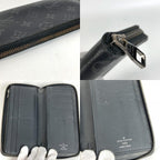 Louis Vuitton Wallet Zippy Vertical Monogram Eclipse Canvas Black — view 7