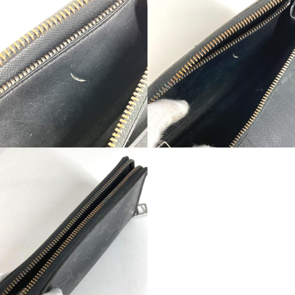 Louis Vuitton Wallet Zippy Vertical Monogram Eclipse Canvas Black — view 9