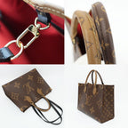 Louis Vuitton Ten On The Go Tote 2-Way Monogram Giant Reverse Gold Leather — view 9