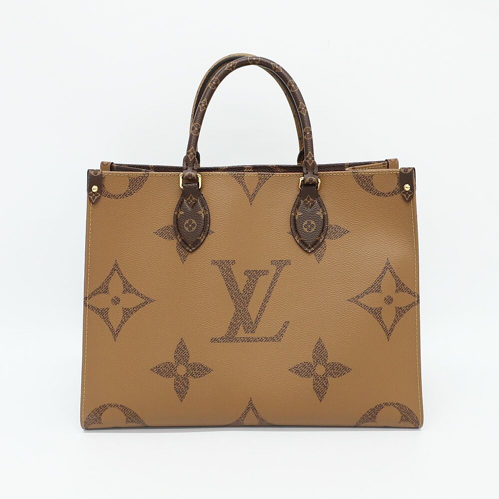 Louis Vuitton Ten On The Go Tote 2-Way Monogram Giant Reverse Gold Leather — view 2
