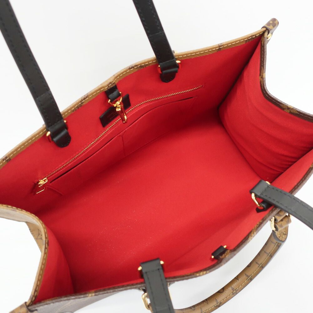 Louis Vuitton Ten On The Go Tote 2-Way Monogram Giant Reverse Gold Leather — view 6