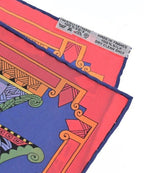 Hermes Bandana Scarf Blue — view 6