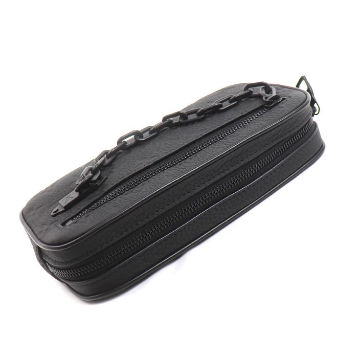 Louis Vuitton Taurillon Pochette Volga Second Bag Black — view 3