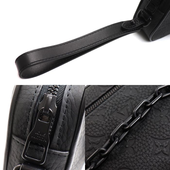 Louis Vuitton Taurillon Pochette Volga Second Bag Black — view 5