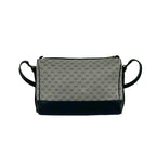 Gucci Vintage Micro GG Logo Leather Shoulder Bag Pochette Navy — view 3