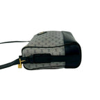 Gucci Vintage Micro GG Logo Leather Shoulder Bag Pochette Navy — view 5