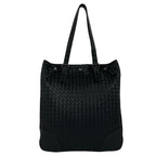 Bottega Veneta Leather Tote Business Handbag Black — view 3
