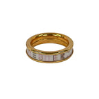 Hermes Ring Bricol White Pink Gold