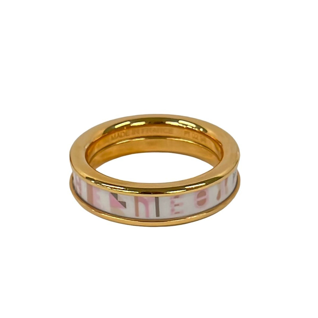 Hermes Ring Bricol White Pink Gold — view 3