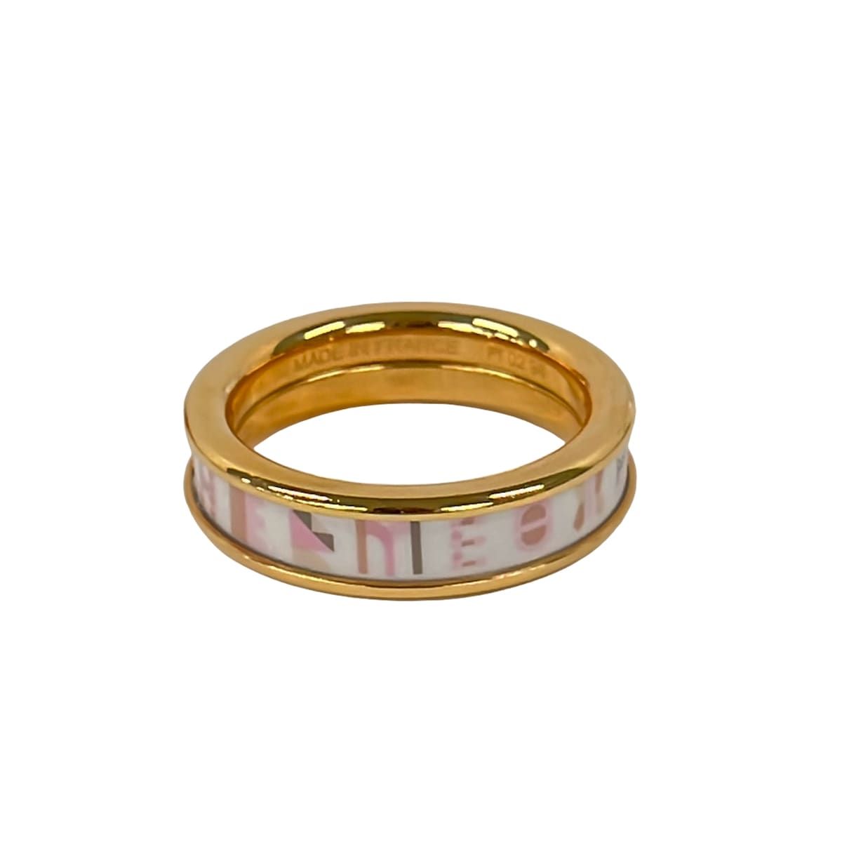 Hermes Ring Bricol White Pink Gold — view 3