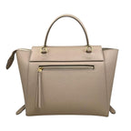 Celine Shoulder Bag Micro Calfskin Logo Beige Gold — view 2