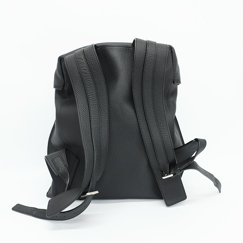 Loewe Ten T Backpack Black Silver Leather Anagram Logo — view 2