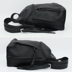 Loewe Ten T Backpack Black Silver Leather Anagram Logo — view 4