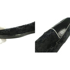 Gucci Loafers Moccasins GG Pattern Velour Leather 38.5 Black SS — view 9