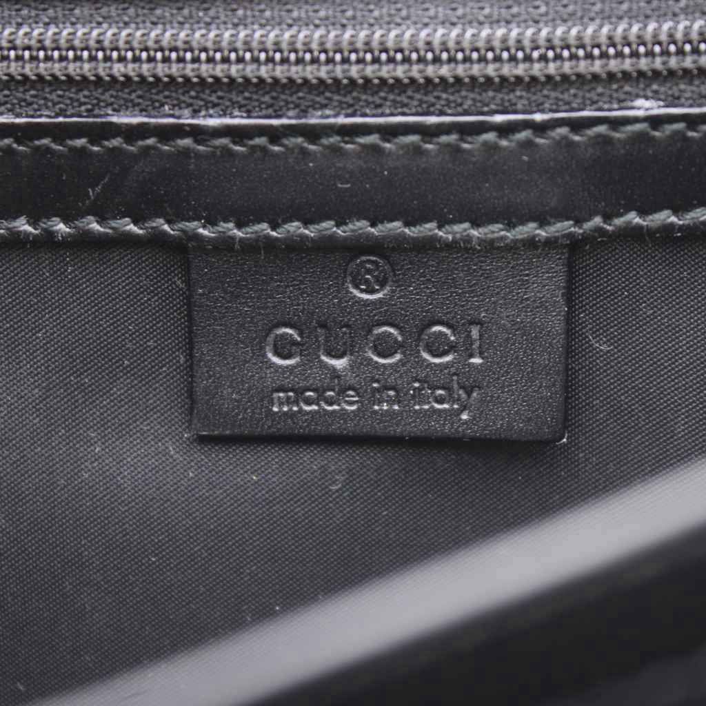 Gucci Clutch Black Slide Lock RI — view 6