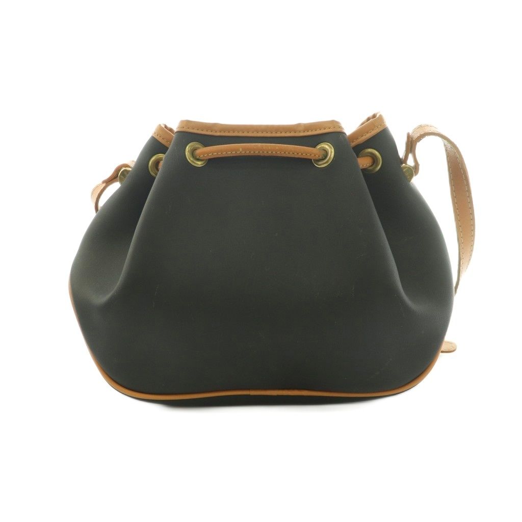 Dior Shoulder Bag Drawstring Navy Brown — view 2