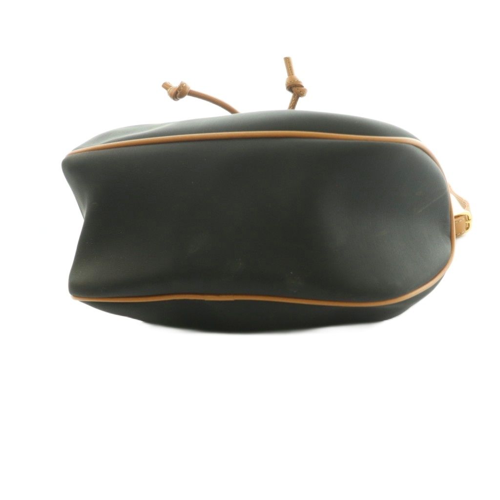 Dior Shoulder Bag Drawstring Navy Brown — view 4