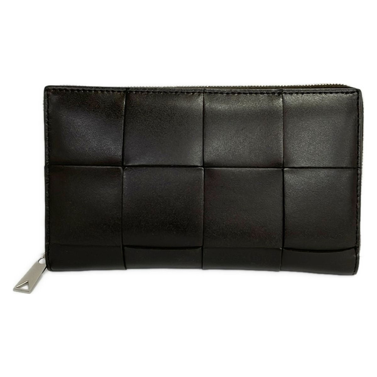 Bottega Veneta Wallet Cassette Dark Brown Zip Around Leather