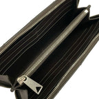 Bottega Veneta Wallet Cassette Dark Brown Zip Around Leather — view 3