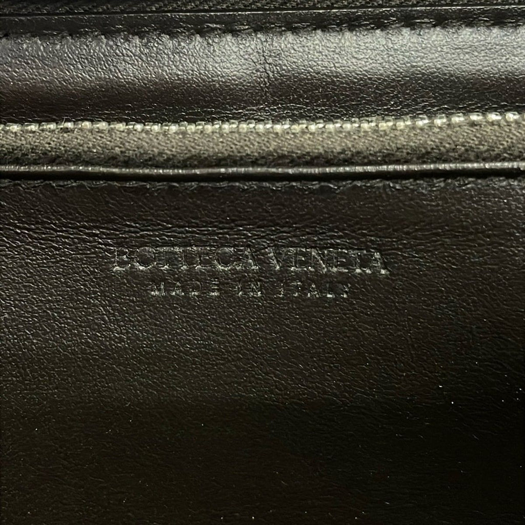 Bottega Veneta Wallet Cassette Dark Brown Zip Around Leather — view 5