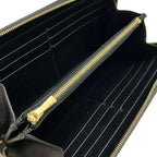 Celine Wallet Large Zipped Black Zip Around Leather — view 3