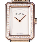 Chanel Polished 750 Beige Gold Boyfriend Tweed Quartz Watch