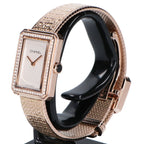 Chanel Polished 750 Beige Gold Boyfriend Tweed Quartz Watch — view 3