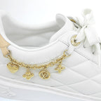 Louis Vuitton Time Out Line Monogram Charm Sneakers White — view 3