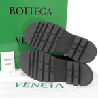 Bottega Veneta Lug Rug Side Gore Boots Chelsea Shoes Black — view 2