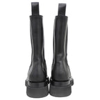 Bottega Veneta Lug Rug Side Gore Boots Chelsea Shoes Black — view 5