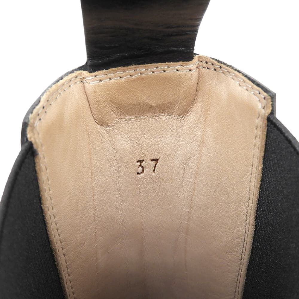 Bottega Veneta Lug Rug Side Gore Boots Chelsea Shoes Black — view 6