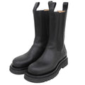 Bottega Veneta Lug Rug Side Gore Boots Chelsea Shoes Black
