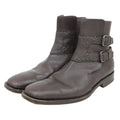 Fendi Square Toe Jodhpur Boots Shoes Brown 8