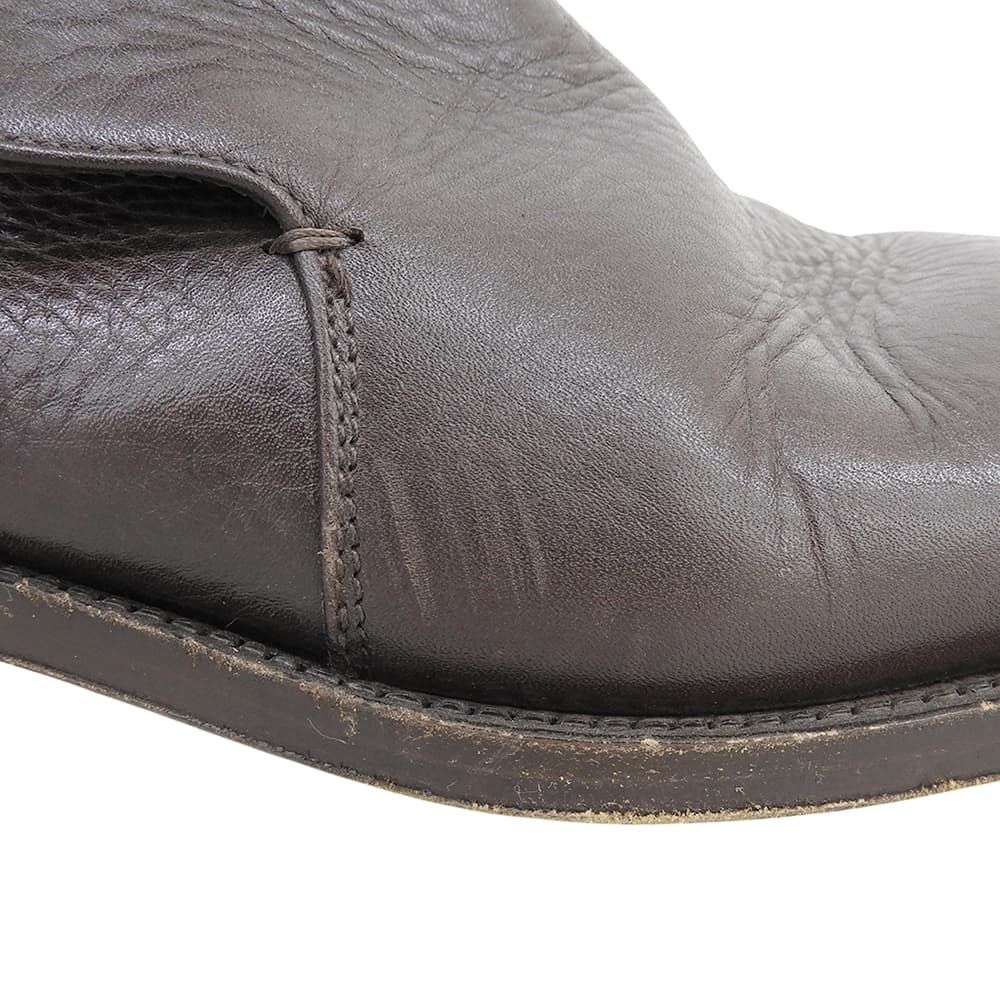 Fendi Square Toe Jodhpur Boots Shoes Brown 8 — view 4