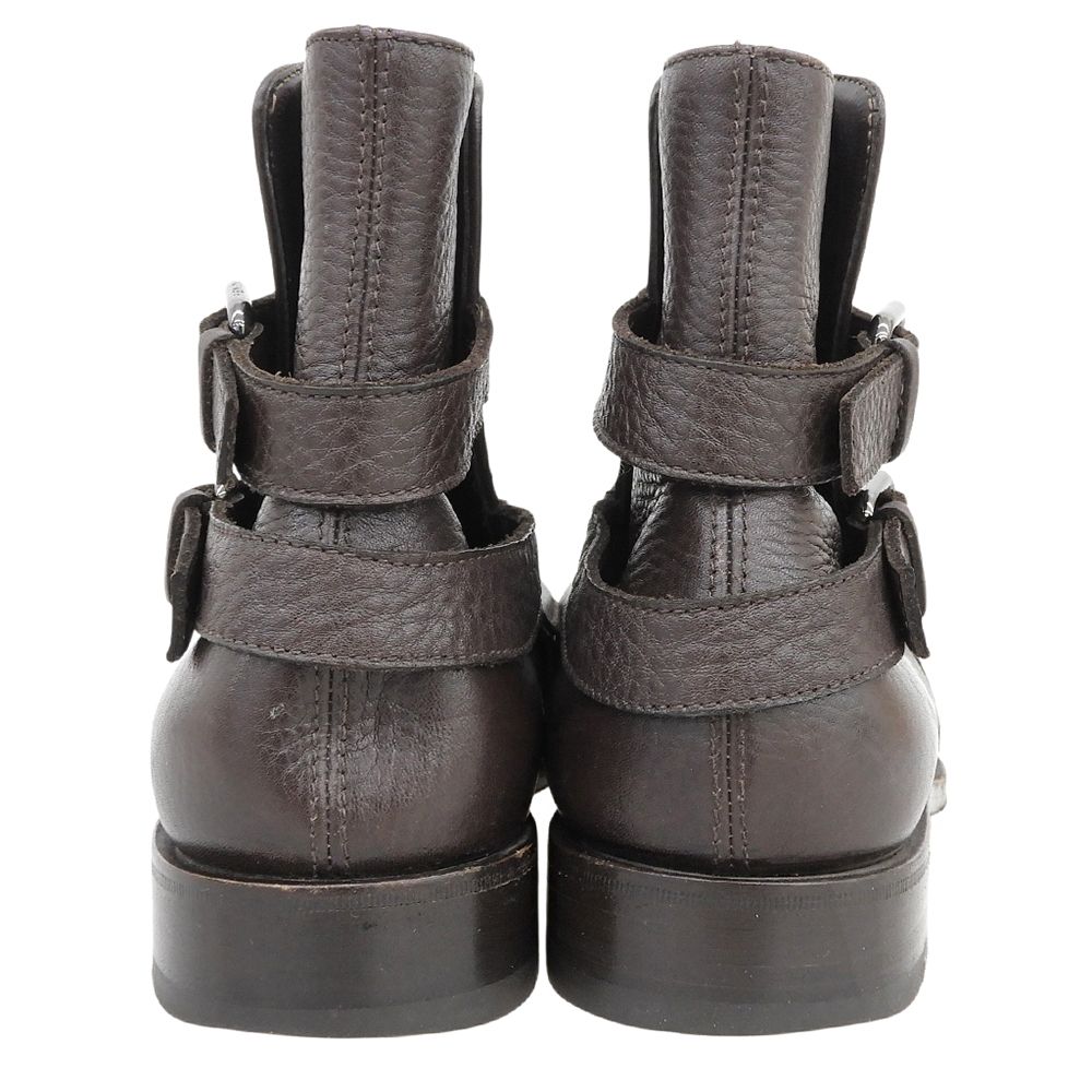 Fendi Square Toe Jodhpur Boots Shoes Brown 8 — view 5