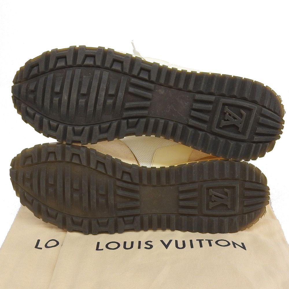 Louis Vuitton Run Away Line Sneakers White Ivory Brown — view 2