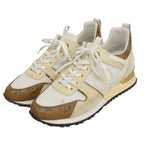 Louis Vuitton Run Away Line Sneakers White Ivory Brown