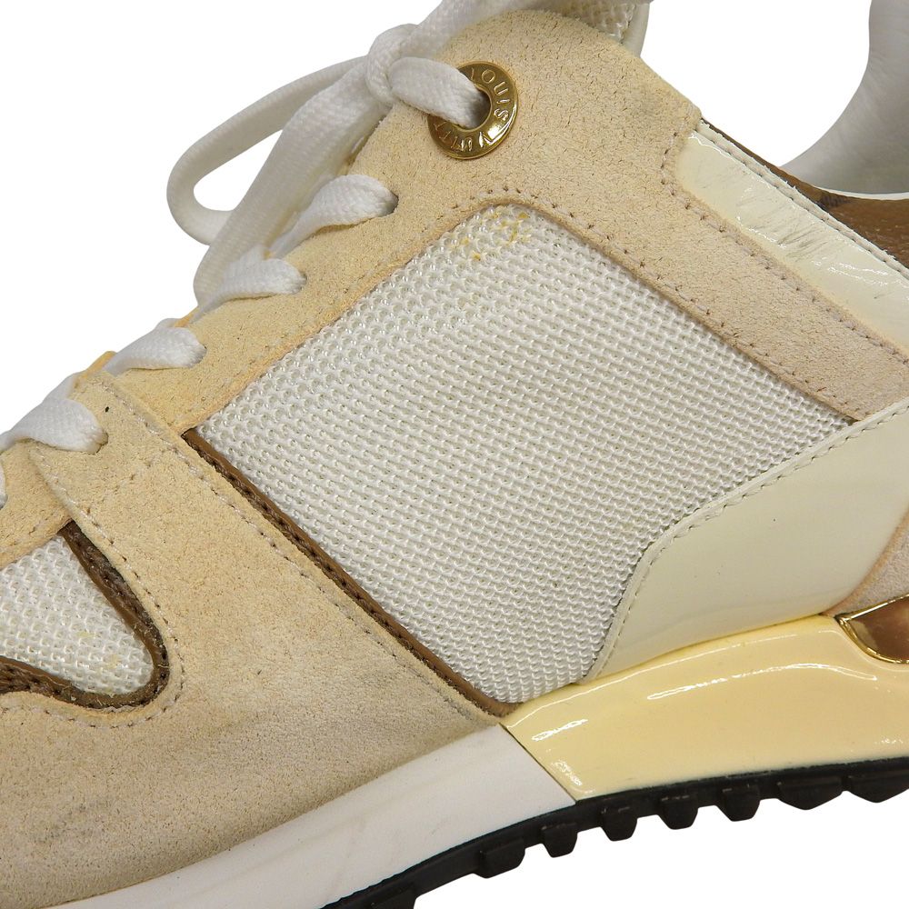 Louis Vuitton Run Away Line Sneakers White Ivory Brown — view 4