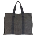 Hermes Her Line GM Gray Silver Polyamide Tote — view 2