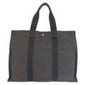 Hermes Her Line GM Gray Silver Polyamide Tote
