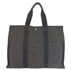 Hermes Her Line GM Gray Silver Polyamide Tote