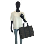 Hermes Her Line GM Gray Silver Polyamide Tote — view 6