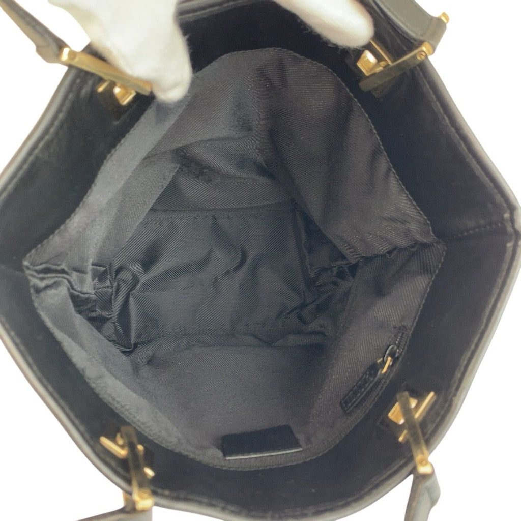 Gucci Black Gold GG Canvas Leather 002 Tote Shoulder — view 8