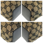 Gucci Black Gold GG Canvas Leather 002 Tote Shoulder — view 4