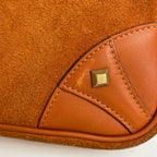Gucci GG Pattern Chain Handbag Canvas Terracotta — view 4