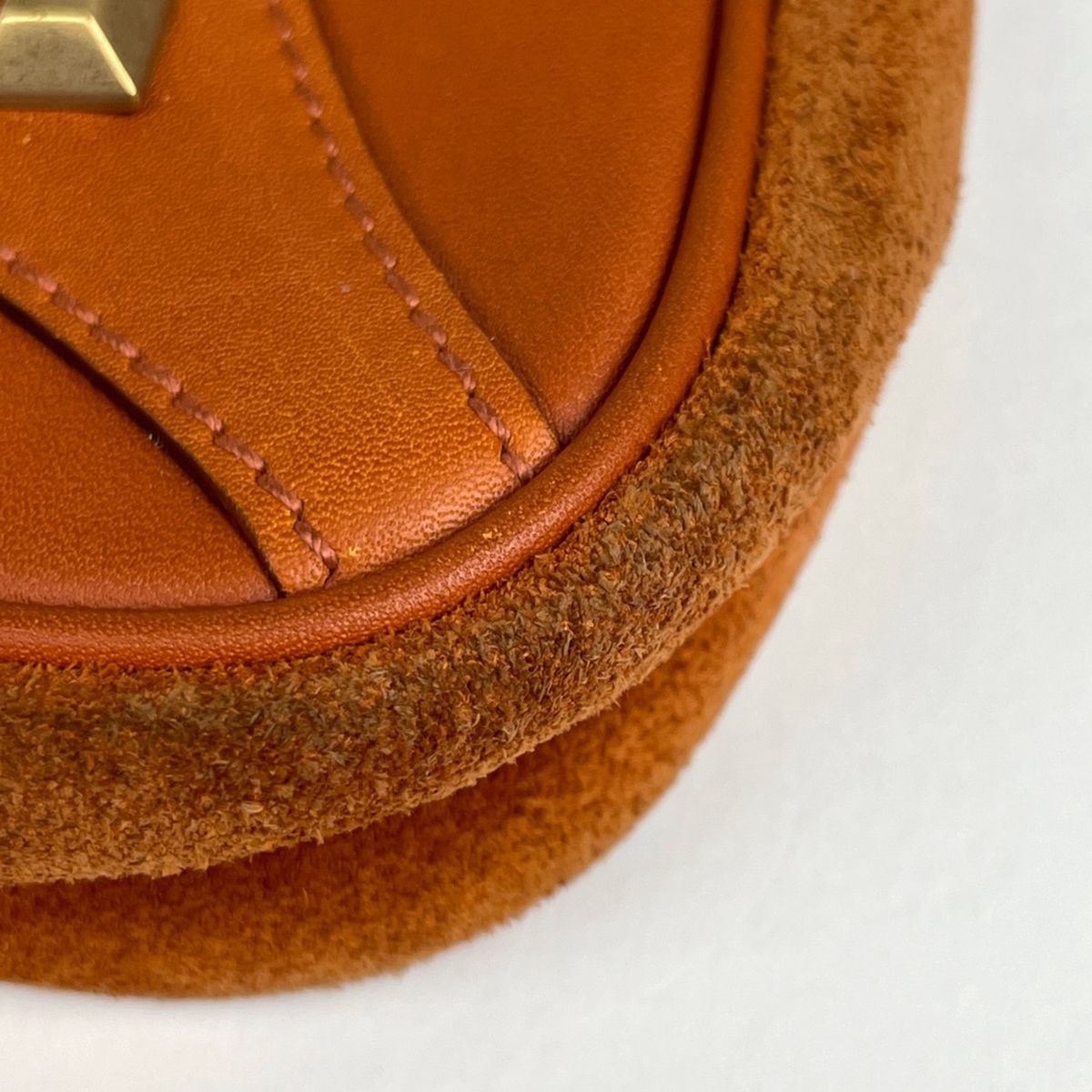 Gucci GG Pattern Chain Handbag Canvas Terracotta — view 3