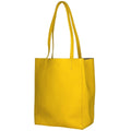 Celine Cabas Phantom Tote Logo Shoulder Bag Leather Yellow