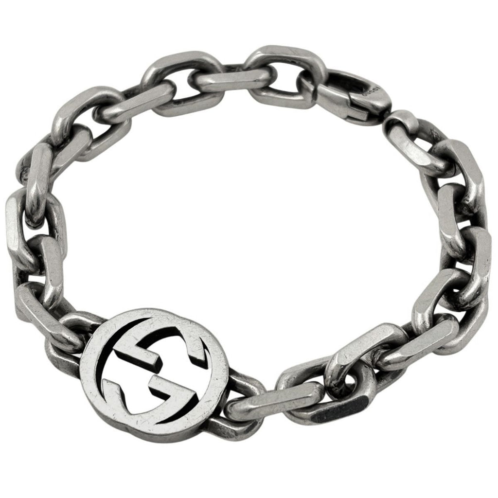 Gucci Interlocking Bracelet 925 Sterling Silver