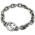 Gucci Interlocking Bracelet 925 Sterling Silver